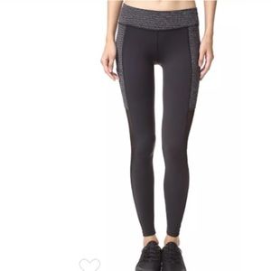 Beyond yoga black and gray mesh leggings